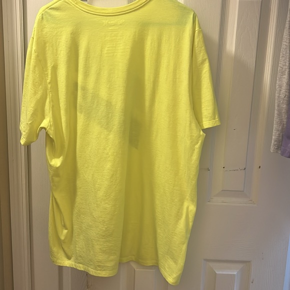 Hurley Neon Yellow Tee with Gray Graphic - Picture 2 of 3